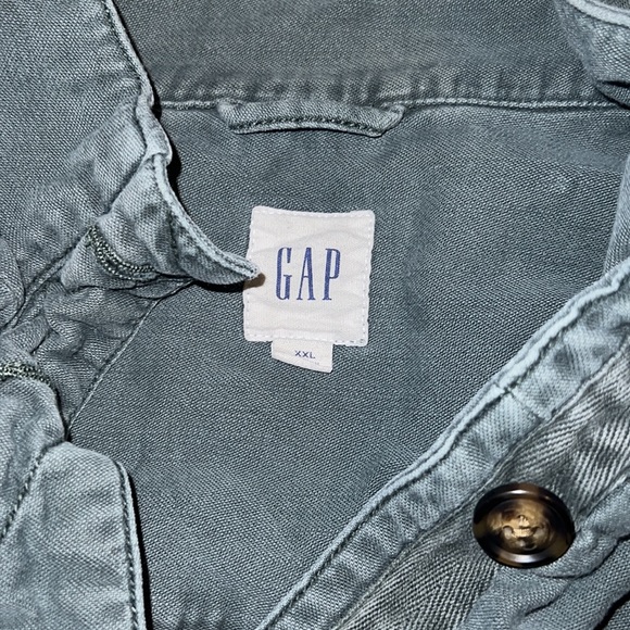 Gap Shirt Jacket/Shacket Gray XXL - Picture 6 of 10